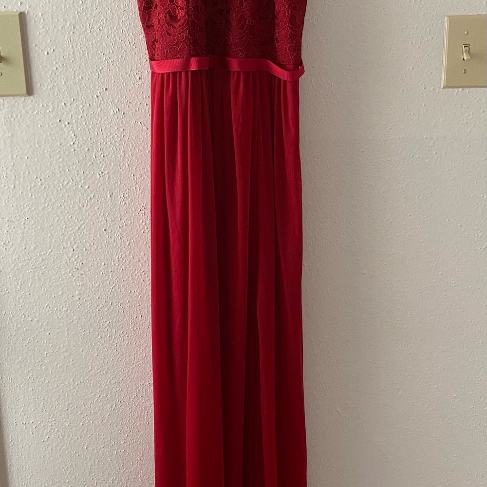 David’s bridal red bridesmaid dress - Picture 3 of 7